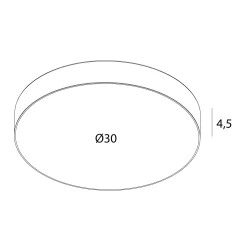 MAXLIGHT C0271 PLAFON LUMOS 24W, BIAŁY,IP44