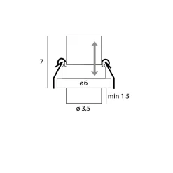 MAXLIGHT H0128 LAMPA SUFITOWA HALO E WHITE PODTYNKOWA