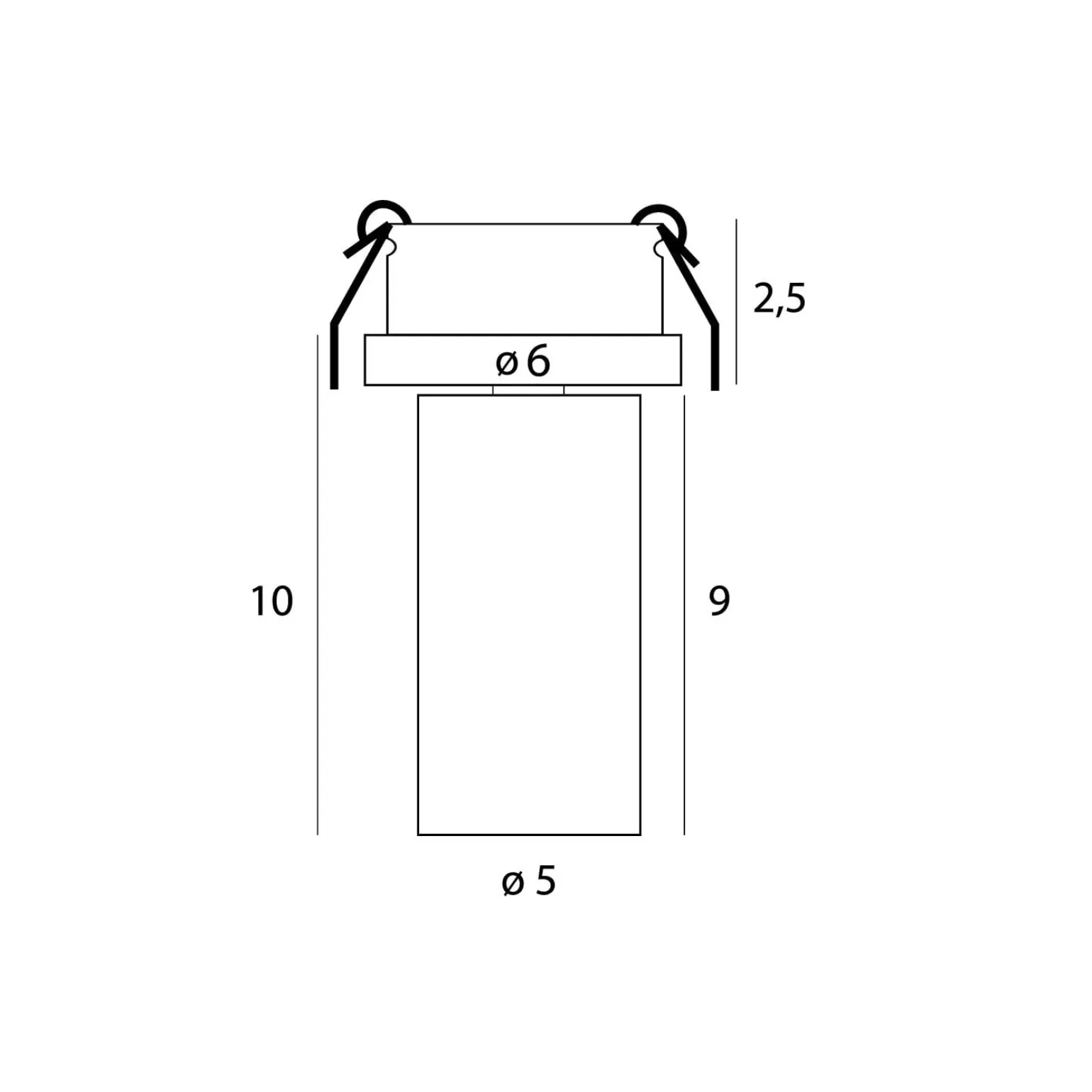 MAXLIGHT H0126 LAMPA SUFITOWA HALO D WHITE PODTYNKOWA