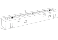 MAXLIGHT MA0019 łącznik sztywny zasilania pomiędzy dwoma szynami, biały