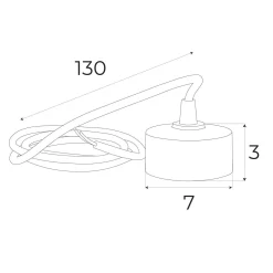MAXLIGHT MA0010 Podsufitka - adaptor do zewnętrznego przyłącza prądu do szyn magnetycznych