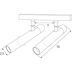 MAXLIGHT M0020D REFLEKTOR MAGNETYCZNY PODWÓJNY SYSTEM DALI 10W 666LM 3000K