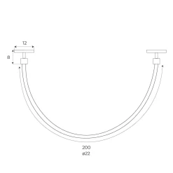 MAXLIGHT M0022N LAMPA MAGNETYCZNA SYSTEM ON/OFF 20W 1404LM 3000K