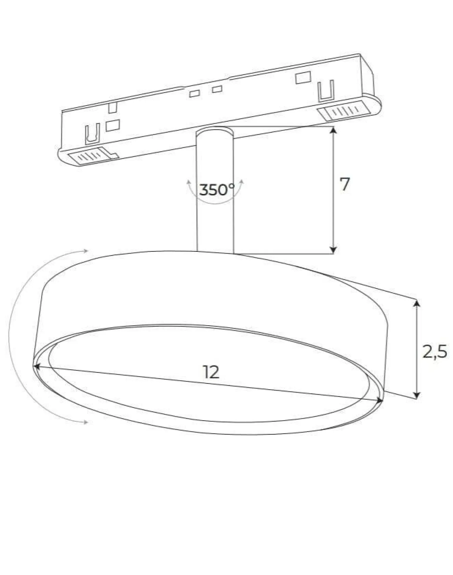 MAXLIGHT M0014N REFLEKTOR MAGNETYCZNY SYSTEM ON/OFF 11,5W 855LM 3000K