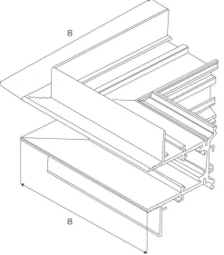 MAXLIGHT MT0026. Kątownik do użycia przy uskoku na suficie. Do szyn MT0023, MT0024