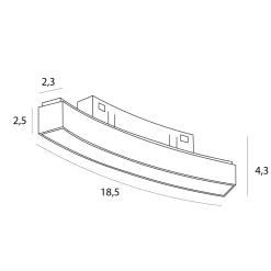 MAXLIGHT M0038Z LAMPA MAGNETYCZNA LINIOWA BIAŁA SYSTEM ZIGBEE 8W 368LM 2700-5000K