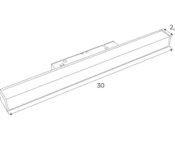 MAXLIGHT M0023Z LAMPA MAGNETYCZNA LINIOWA BIAŁA SYSTEM ZIGBEE 12W 634LM 2700/5000K