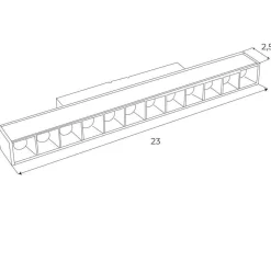 MAXLIGHT M0026Z LAMPA MAGNETYCZNA LINIOWA BIAŁA SYSTEM ZIGBEE 12W 666LM 2700/5000K
