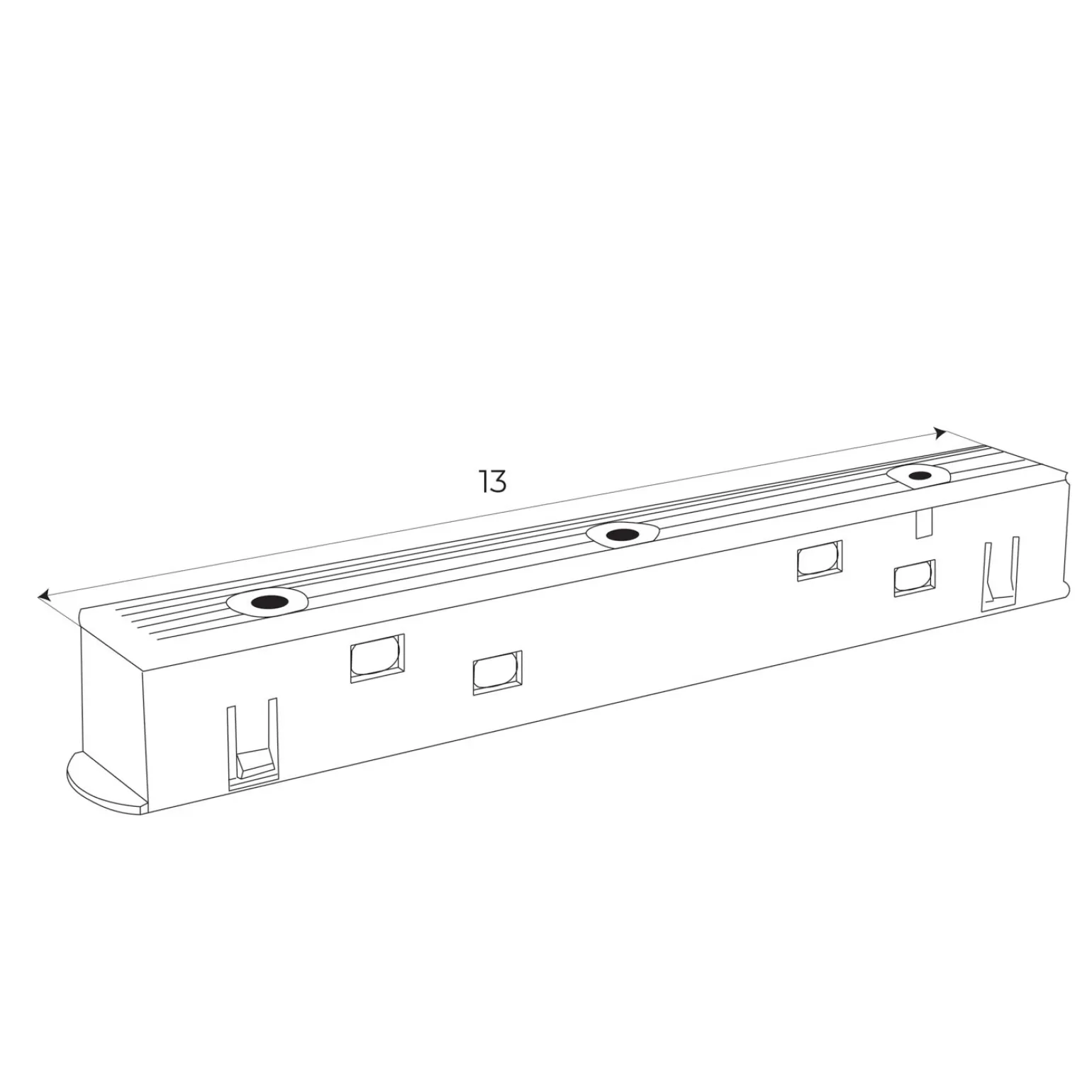 MAXLIGHT NA0007 Szynoprzewód MICRO11 zasilacz doszynowy 150W