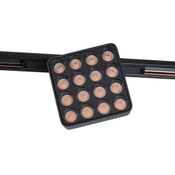 MAXLIGHT N0013N raster MICRO11 12W Czarny kwadrat 3000K On-Off