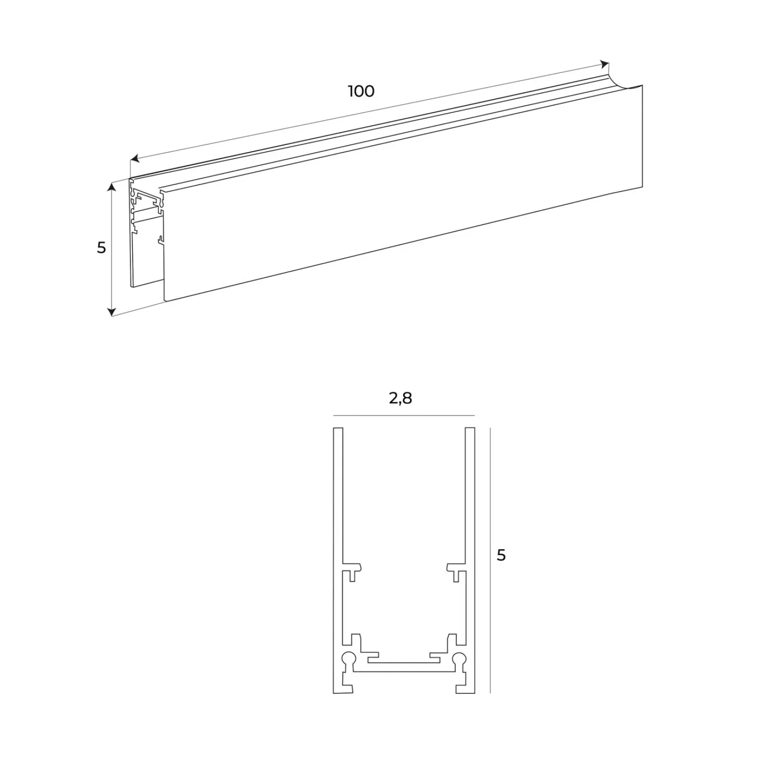 MAXLIGHT NT0013 Szynoprzewód MICRO11 czarny wpuszczany sprężynowy kąt90