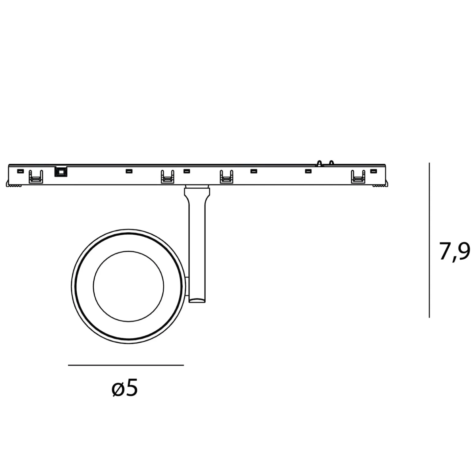 MAXLIGHT N0010Z oczko MICRO11 5W Czarne 2700-5000K Zigbee