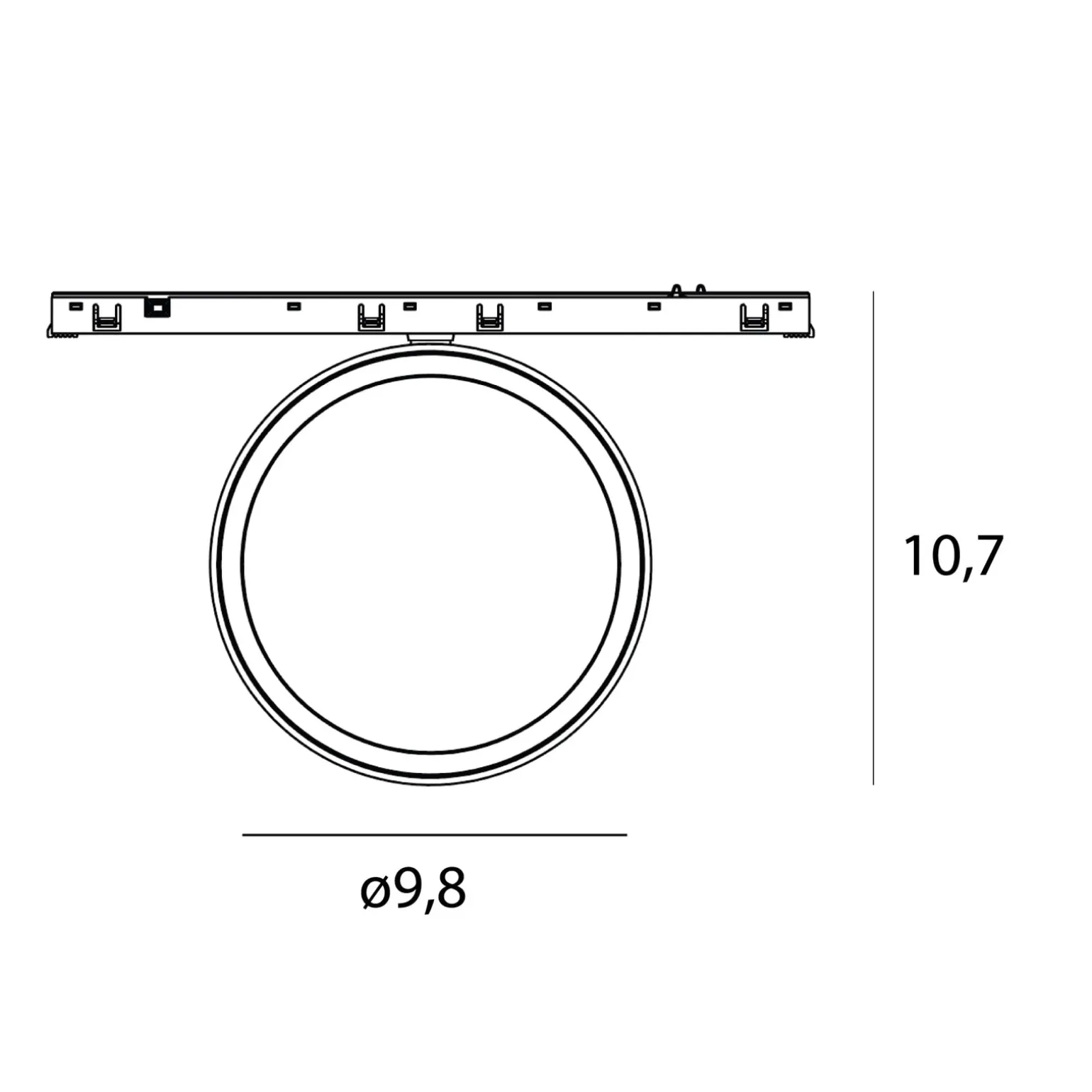 MAXLIGHT N0011Z plafon MICRO11 12W Czarny okrągły 2700-5000K Zigbee