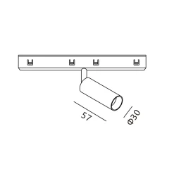 MAXLIGHT N0001Z reflektor MICRO11 5W Czarny 2700-5000K Zigbee