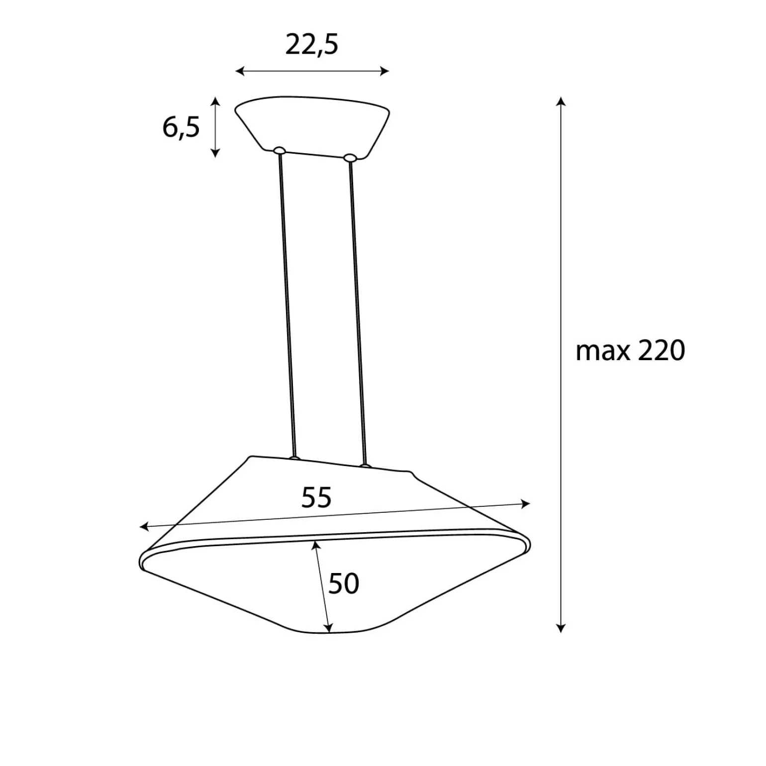 MAXLIGHT P0567 LAMPA WISZACA CARBON BLACK&GREY