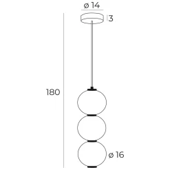 MAXLIGHT P0470 LAMPA WISZĄCA TAMA