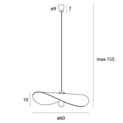 MAXLIGHT P0581 SŁOMIANA LAMPA WISZĄCA NAP