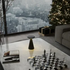 MAXLIGHT T0063 LAMPA STOŁOWA FUNGHI CZARNA IP44