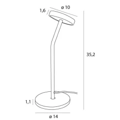 MAXLIGHT T0061 LAMPA STOŁOWA IBIZA
