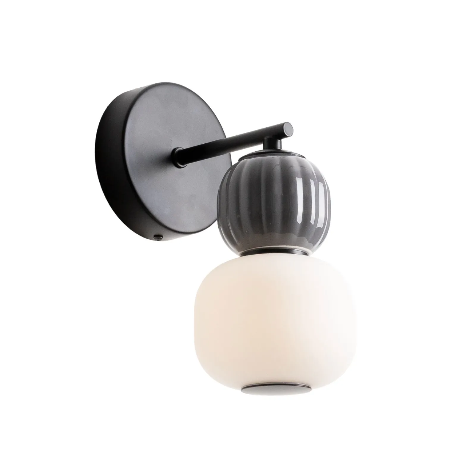 MAXLIGHT W0400 KINKIET MODERN 5W, OPAL + DARK GREY