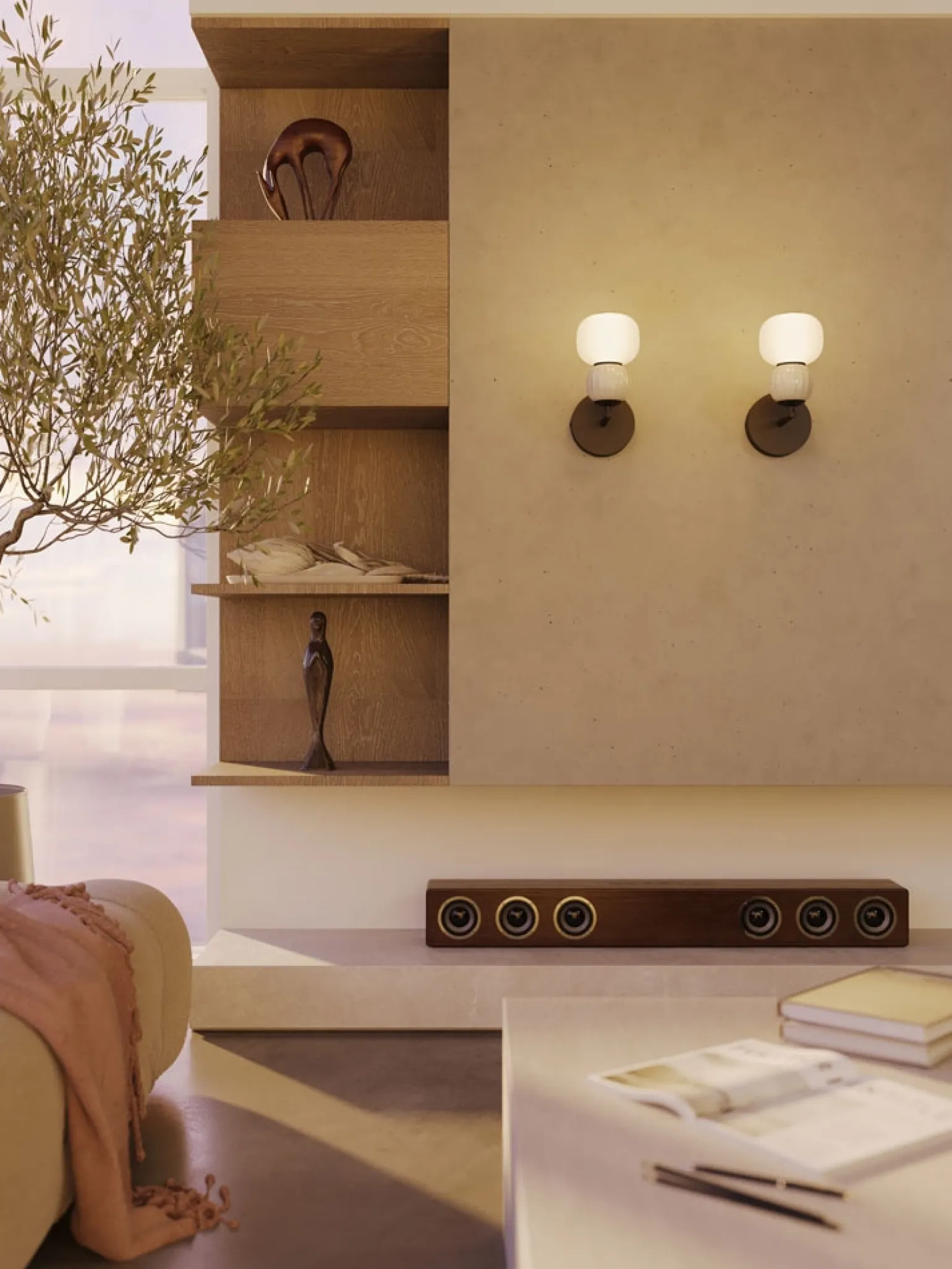 MAXLIGHT W0400 KINKIET MODERN 5W, OPAL + DARK GREY