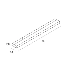 MAXLIGHT W0409D KINKIET TRIO 10W, CZARNY, IP44, 4000K