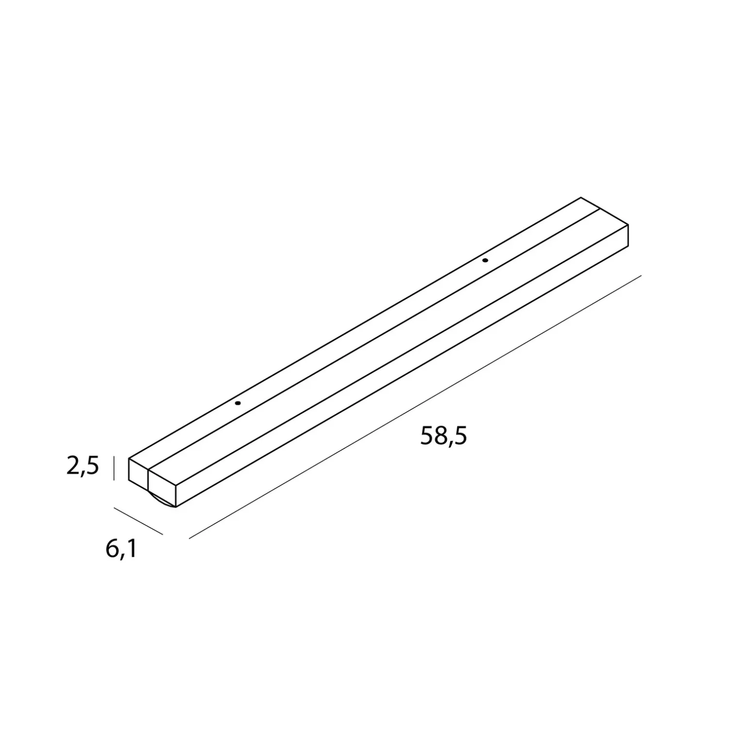 MAXLIGHT W0407D KINKIET TRIO 7W, CZARNY, IP44, 4000K