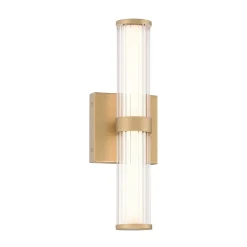 Mały kinkiet LED Fayton - Szczotkowane złoto (QN-FAYTON-S-BG) - Quintiesse