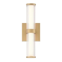 Mały kinkiet LED Fayton - Szczotkowane złoto (QN-FAYTON-S-BG) - Quintiesse