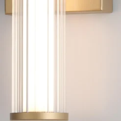 Mały kinkiet LED Fayton - Szczotkowane złoto (QN-FAYTON-S-BG) - Quintiesse