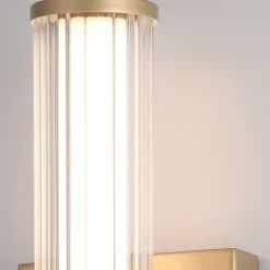 Mały kinkiet LED Fayton - Szczotkowane złoto (QN-FAYTON-S-BG) - Quintiesse