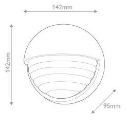 Mały kinkiet LED Palais - Vintage mosiądz (QN-PALAIS-W-S-VBS) - Quintiesse