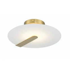 Mały plafon / kinkiet Nuvola - Szczotkowane złoto (QN-NUVOLA-F-S-BG) - Quintiesse