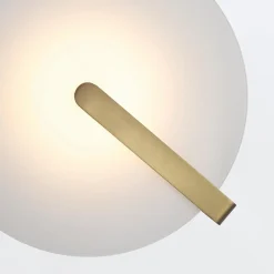 Mały plafon / kinkiet Nuvola - Szczotkowane złoto (QN-NUVOLA-F-S-BG) - Quintiesse