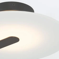 Mały plafon / kinkiet Nuvola - Matowa czerń (QN-NUVOLA-F-S-BK) - Quintiesse