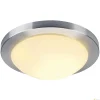MELAN, lampa sufitowa, A60, okrągła, aluminium szczotkowane, szkło satynowane, maks. 60W (155236) - SLV