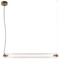 MEREZI 4 - lampa wisząca pozioma - mosiądz patyna mat - 3000K (5219) - ANTIGO