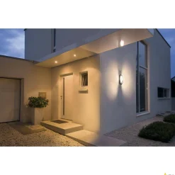 MERIDIAN 2, lampa ścienna i sufitowa outdoor, TC-(D,H,T,Q)SE, IP54, antracytowa, maks. 25W (230445) - SLV