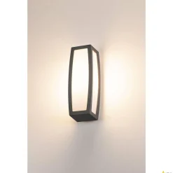 MERIDIAN BOX, lampa ścienna outdoor, TC-(D,H,T,Q)SE, antracytowa, maks. 20W, z czujnikiem (230085) - SLV