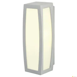 MERIDIAN BOX, lampa ścienna outdoor, TC-(D,H,T,Q)SE, IP54, srebrnoszara, maks. 20W, z czujnikiem (230084) - SLV