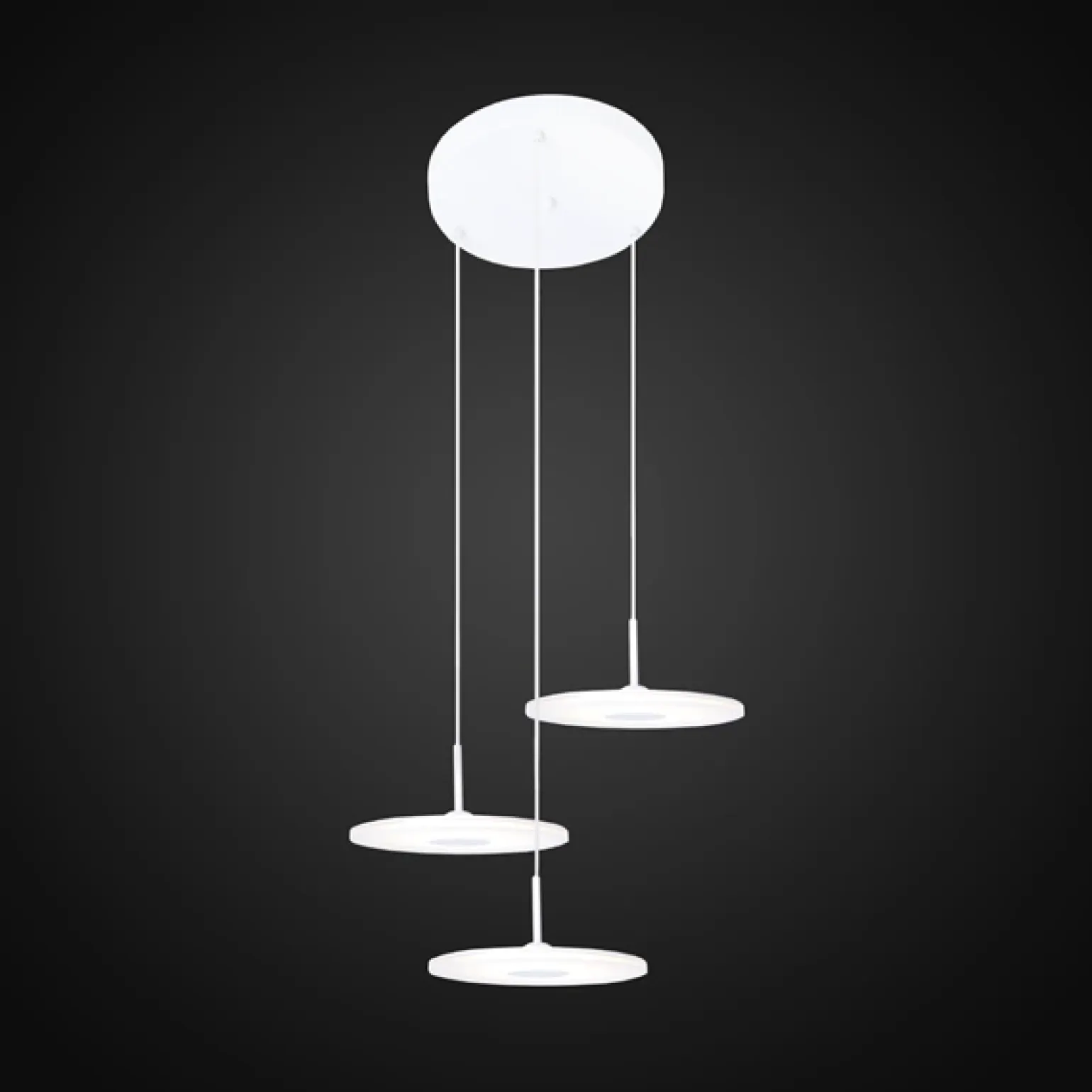 Minimalistyczna lampa LED wisząca – VINYL 3 Altavola Design (LA080/P) - ALTAVOLA DESIGN