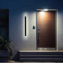 Minimalistyczny kinkiet Bodo 60 cm czarny IP54 (LP-789/1W 60 BK) - Light Prestige