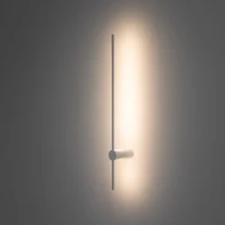 Minimalistyczny biały kinkiet SABER LED M (11591) - Nowodvorski