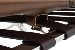 MODESTO fotel BARCELON VINTAGE PU - ekoskóra, stal polerowana (KH1501100167) - Modesto Design