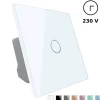 Moduł pojedynczego włącznika dotykowego z funkcją timera z białym panelem szklanym (VL-C701T-61) LIVOLO