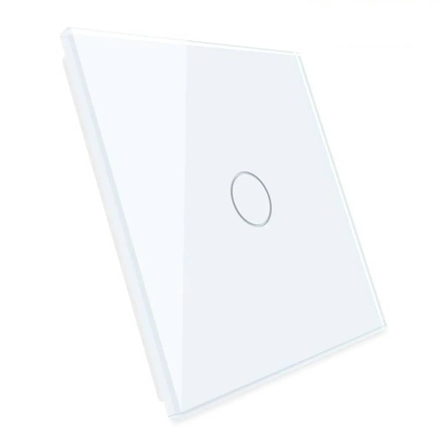 Moduł pojedynczego włącznika dotykowego z funkcją timera z białym panelem szklanym (VL-C701T-61) LIVOLO