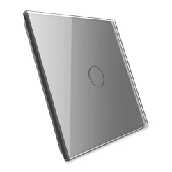 Moduł pojedynczego włącznika dzwonkowego z pojedynczym srebrnym panelem szklanym (VL-C701B-64) LIVOLO