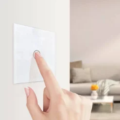 Moduł pojedynczego włącznika dzwonkowego z pojedynczym białym panelem szklanym (VL-C701B-61) LIVOLO