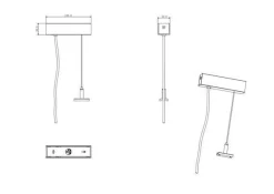 Modul podwieszany 1,5m z kablem doszynoprzewódów magnetycznych SURFACE 23 i SURFACE 23 LOW (033408B) - ZARlight