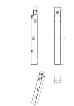 Modul wprowadzenia zasilania GALAXY-EFdo szynoprzewódów magnetycznych SURFACE i TRIMLESS (033401B) - ZARlight